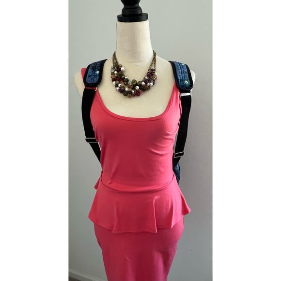 Victoria’s Secret PINK Galaxy Celestrial Blue Canvas Backpack Book Bag Weekender - Picture 4 of 15